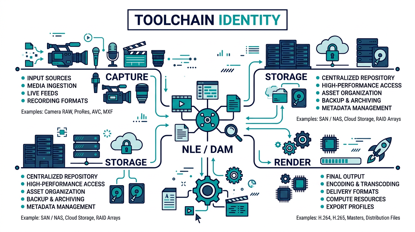 Diagram: toolchain identity and boundaries