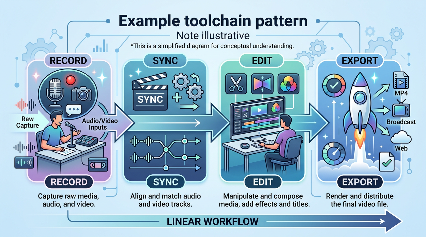 Diagram: example toolchain pattern