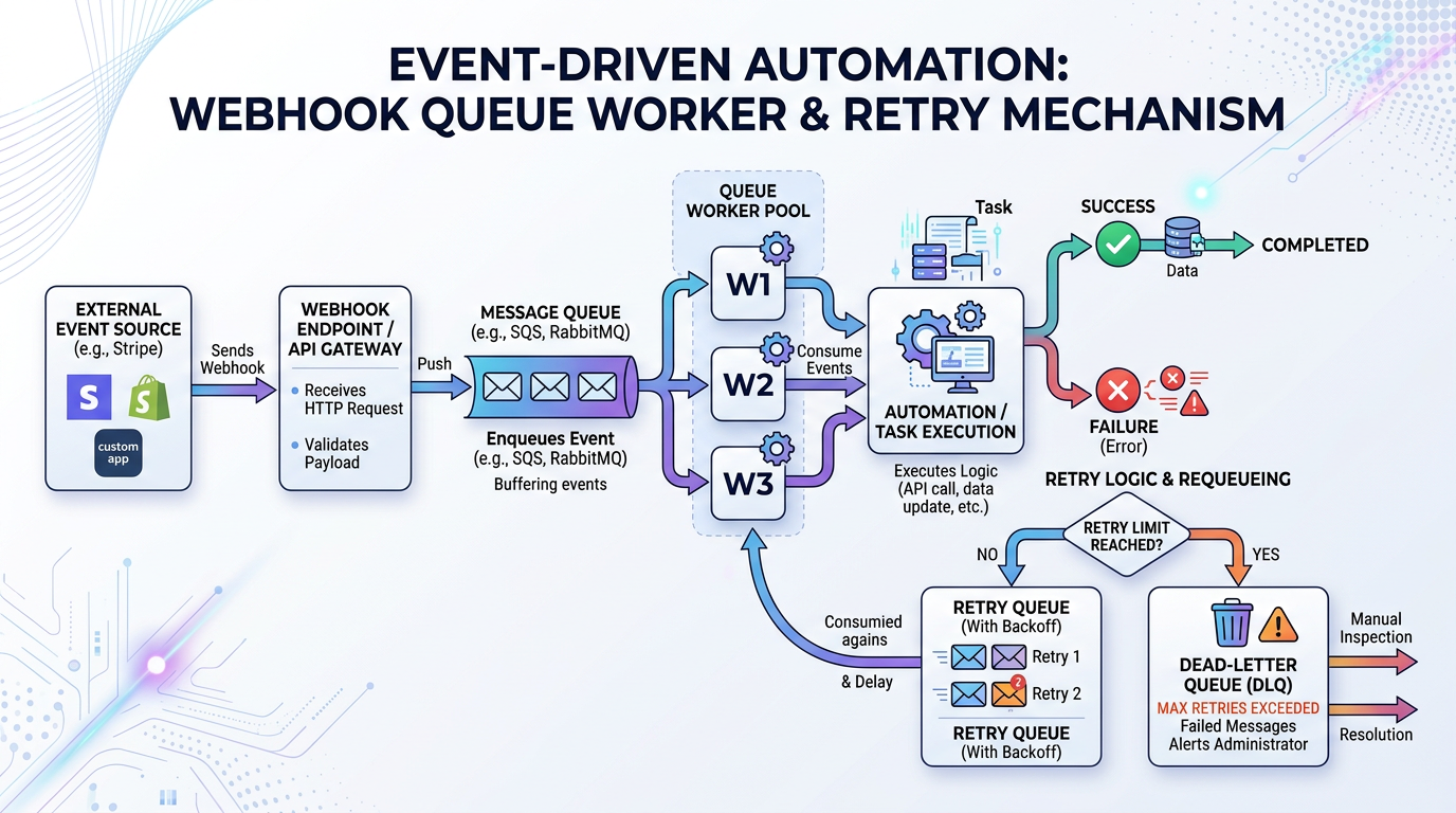 Diagram: event-driven automation