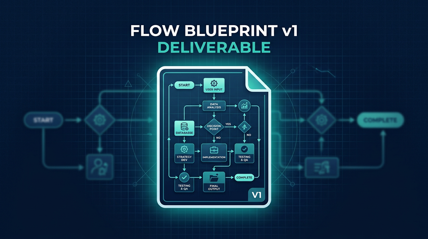 Diagram: Flow Blueprint v1 deliverable