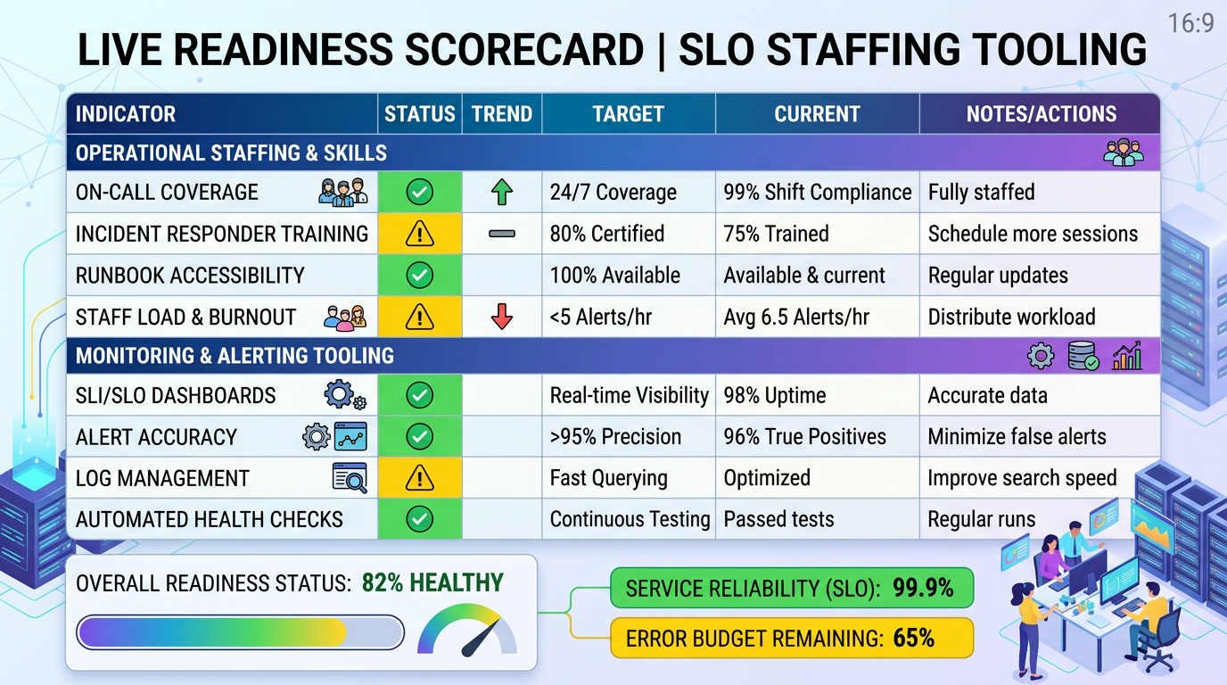 Diagram: live readiness scorecard