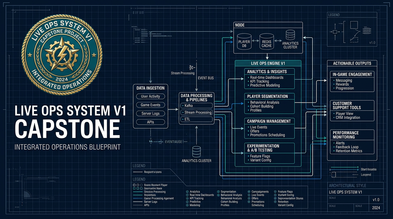 Diagram: Live Media Operations System v1 capstone